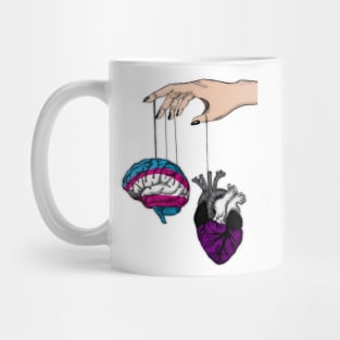 Transgender brain with Asexual heart Mug